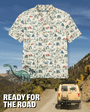 Roadtrip patterned shirts and underwear.