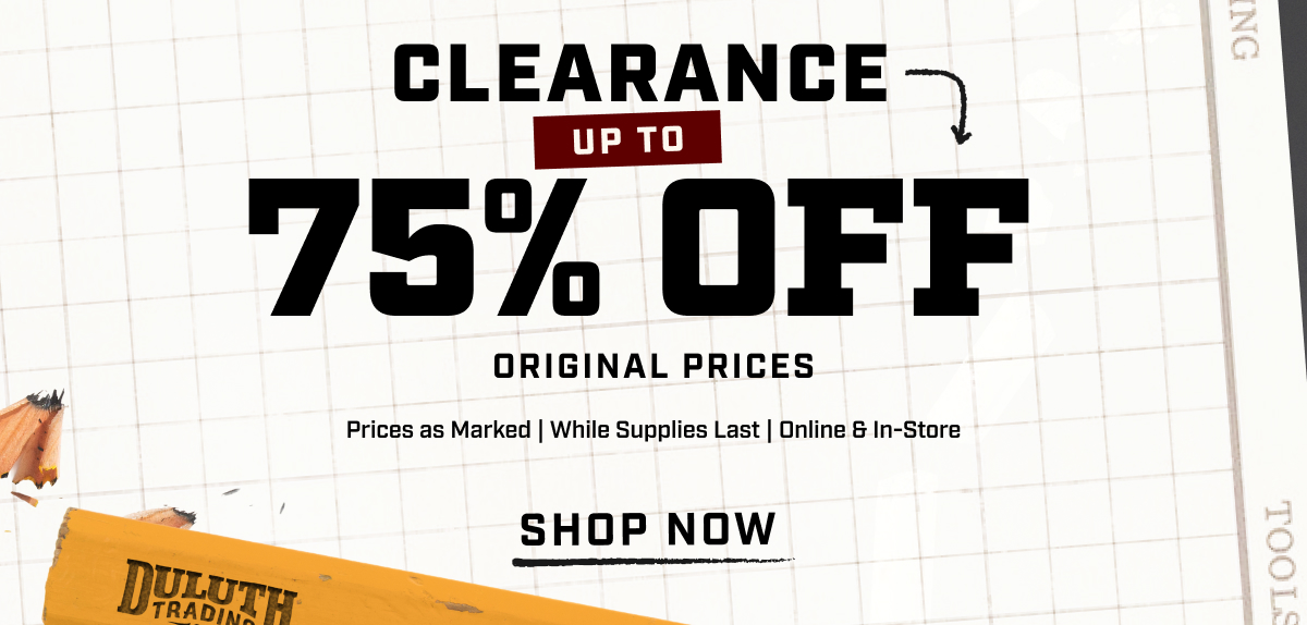 Clearance Up to 75% OFF original prices