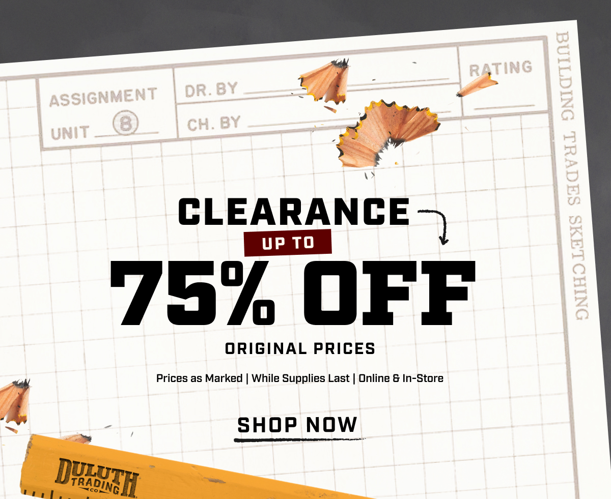 Clearance up to 75% Off Original Prices - Shop Now