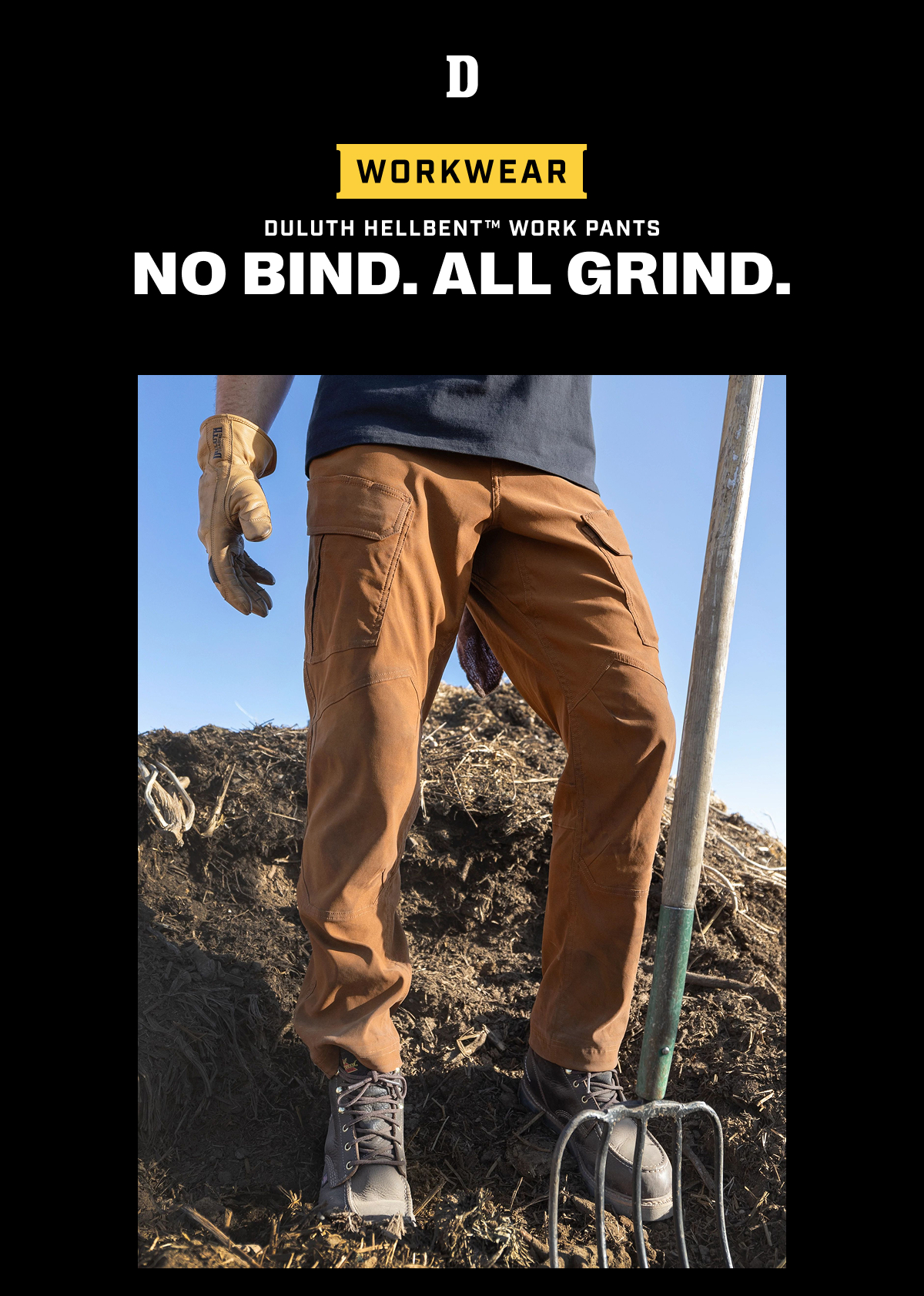 Workwear - Duluth Hellbent Work Pants - No Bind. All Grind.