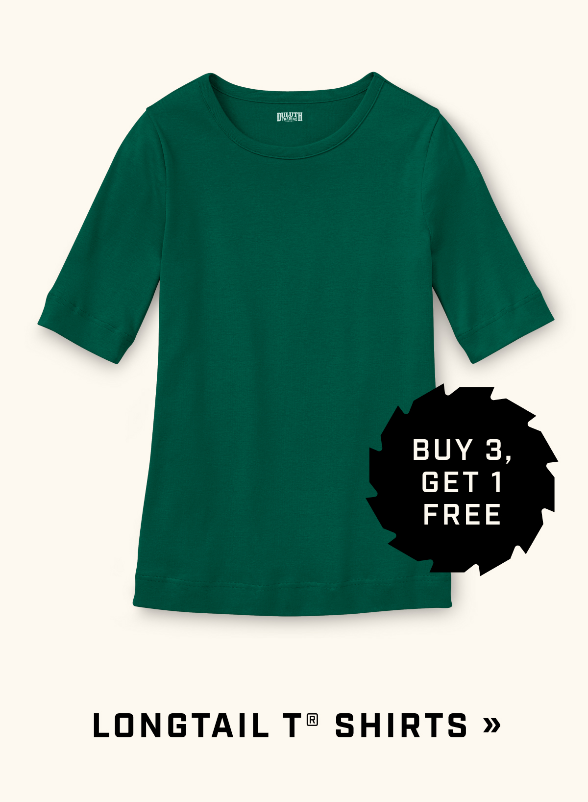 Buy 3, Get 1 FREE - Longtail T Shirts