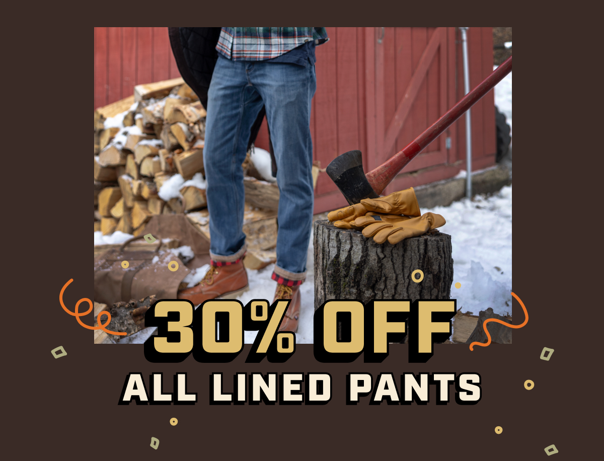 30% OFF All Lined Pants