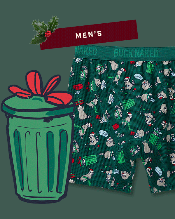 Holiday themed underwear for men, women and kids.