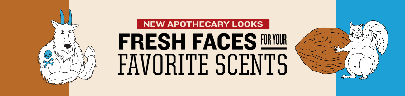 NEW APOTHECARY LOOKS | FRESH FACES FOR YOUR FAVORITE SCENTS
